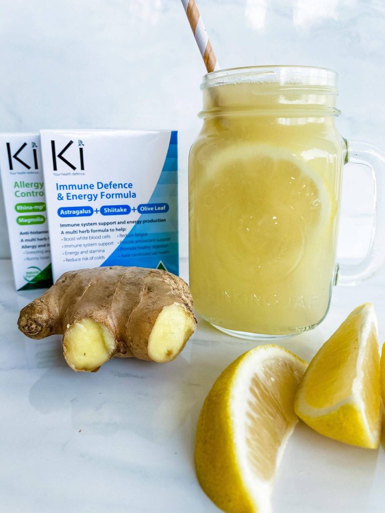 Anti Inflammatory - Ginger Juice w/ Lemon - Ki Immune Defence & Energy Formula + Ki Allergy & Hayfever Control